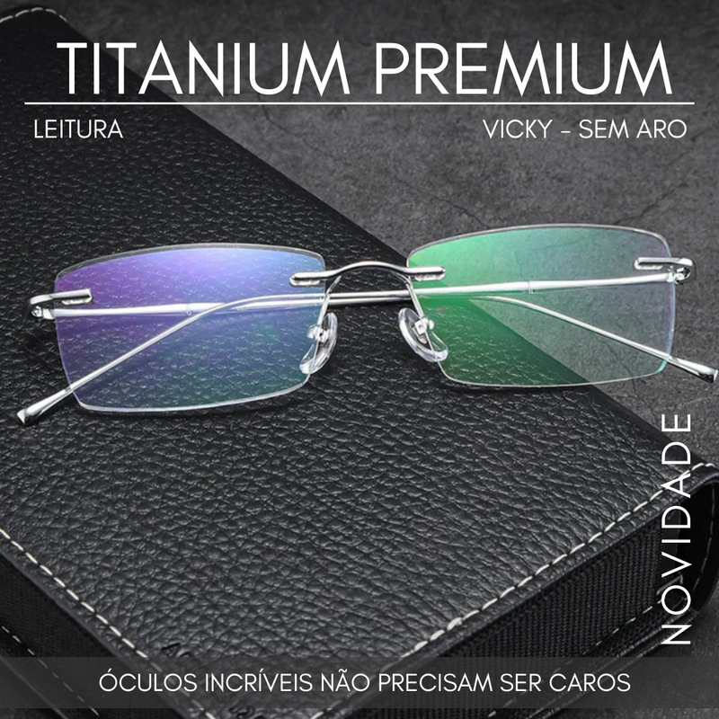 ⭐ SUPER PROMOÇÃO ⭐ New Titanium - Ultra-light - Sem aro - VICKY