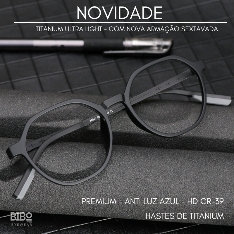 NOVIDADE - TITANIUM SEXTAVADO - TR90