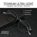 ULTRALIGHT TITANIUM - PRETO - HD CR-39