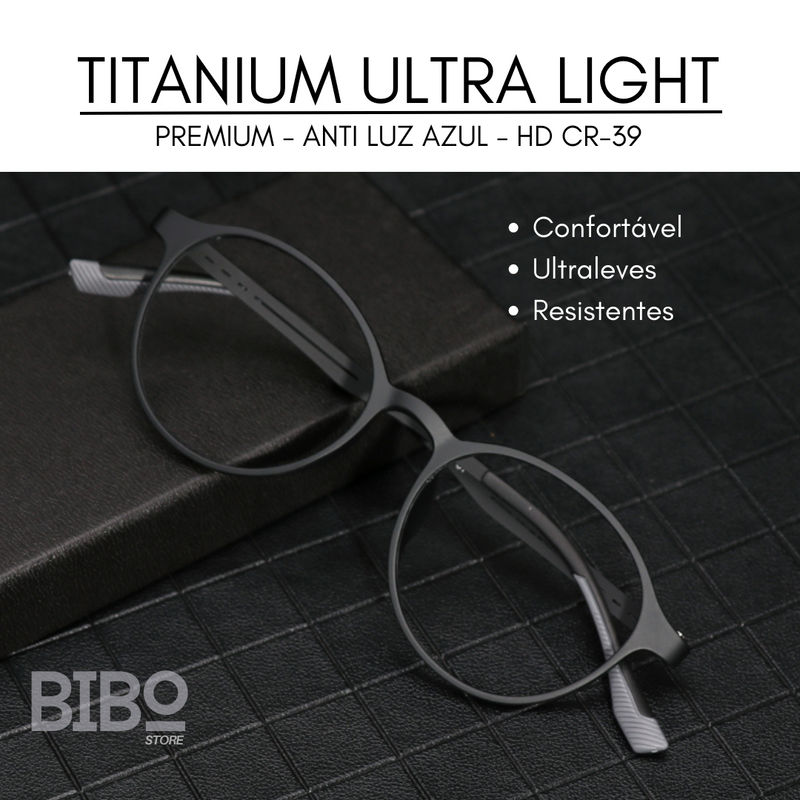 ULTRALIGHT TITANIUM - PRETO - HD CR-39