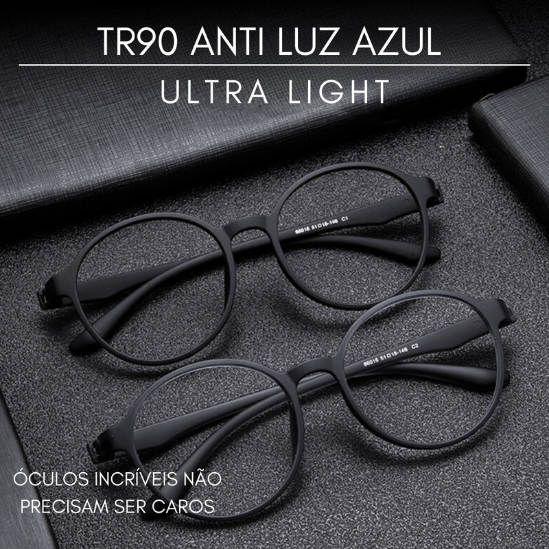 Ultralight TR90  Anti luz azul - leitura