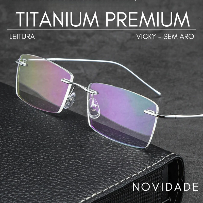 ⭐ SUPER PROMOÇÃO ⭐ New Titanium - Ultra-light - Sem aro - VICKY