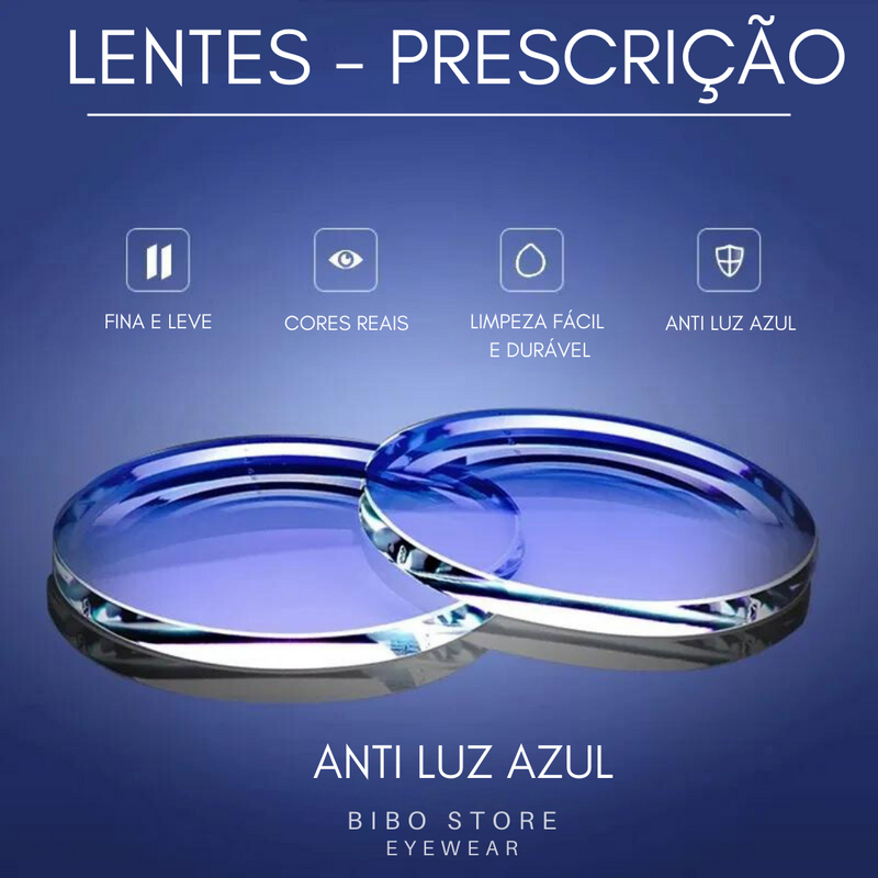 LENTES ANTI LUZ AZUL - ANTI REFLEXO - PROTEÇÃO UV400 - MULTIFOCAIS -RESINA [02] ✔️