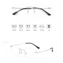 ÓCULOS PARA LEITURA TITANIUM SEM ARO - CORTE DE DIAMANTE