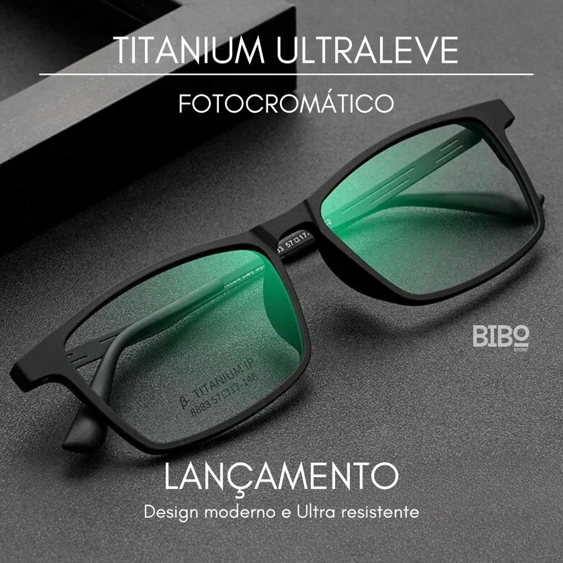 Óculos Titanium Ultraleve Fotocromático ✔️