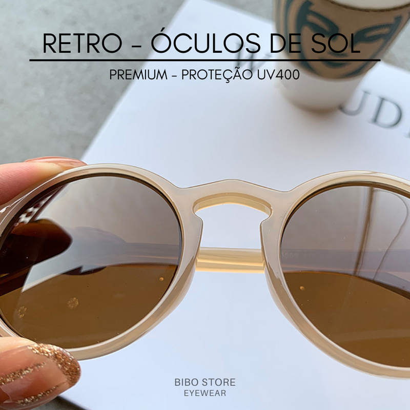 RETRO ÓCULOS DE SOL - PROTEÇÃO UV400