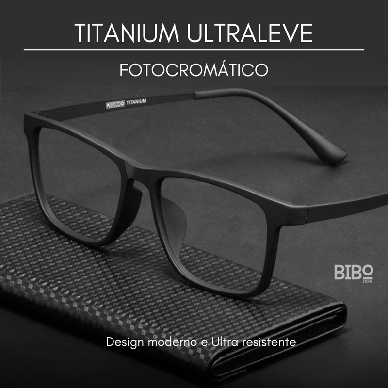 Óculos Titanium Ultraleve Fotocromático ✔️